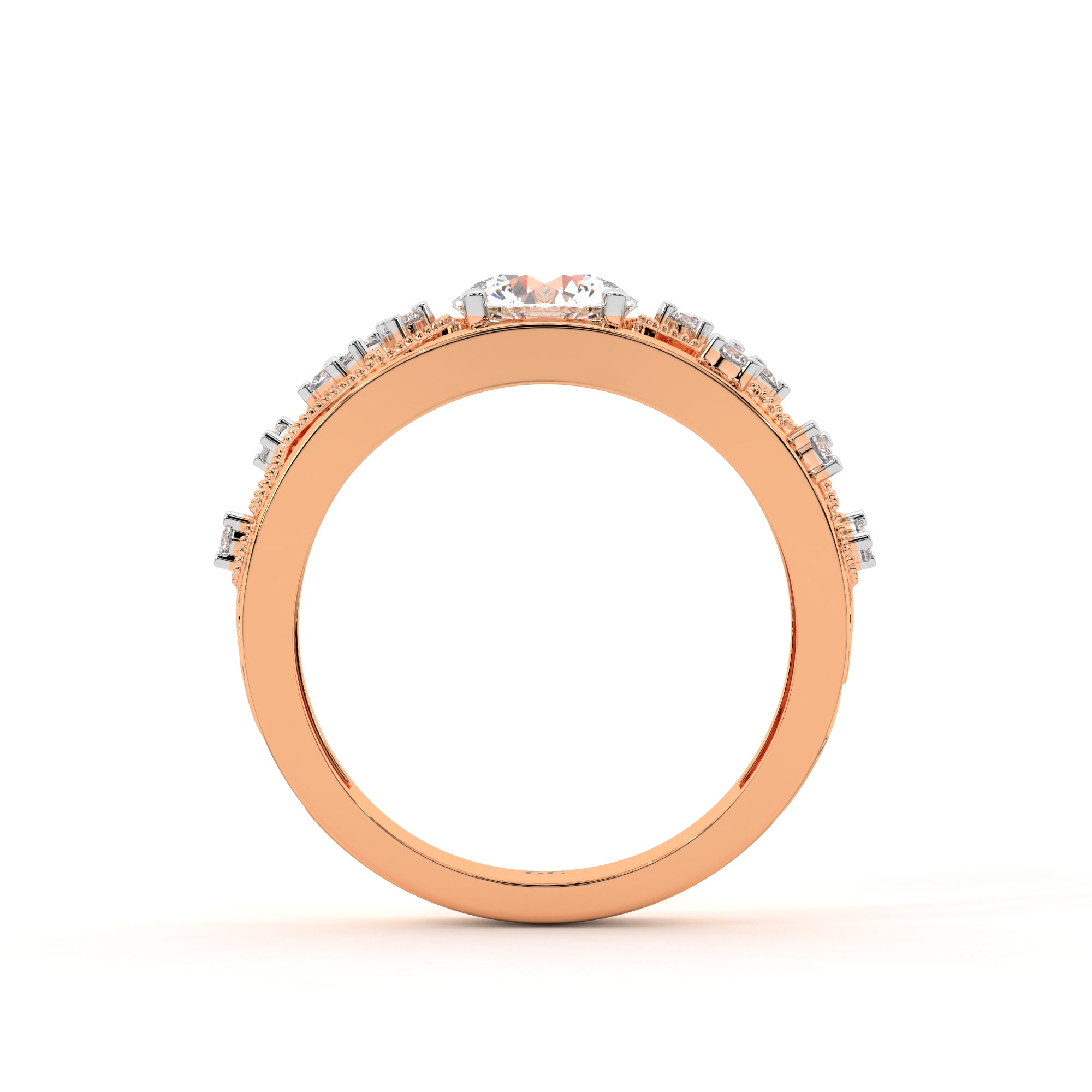 Intricate Designer Solitaire Ring