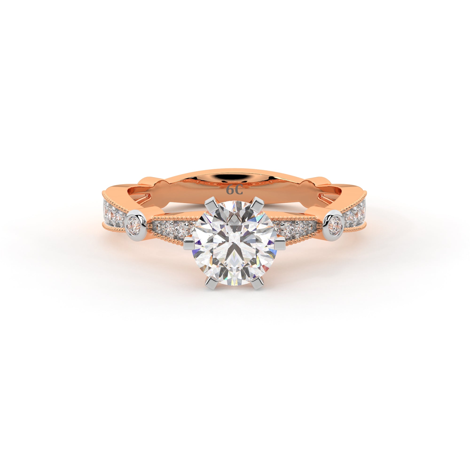 Timeless Crowned Diamond Ring