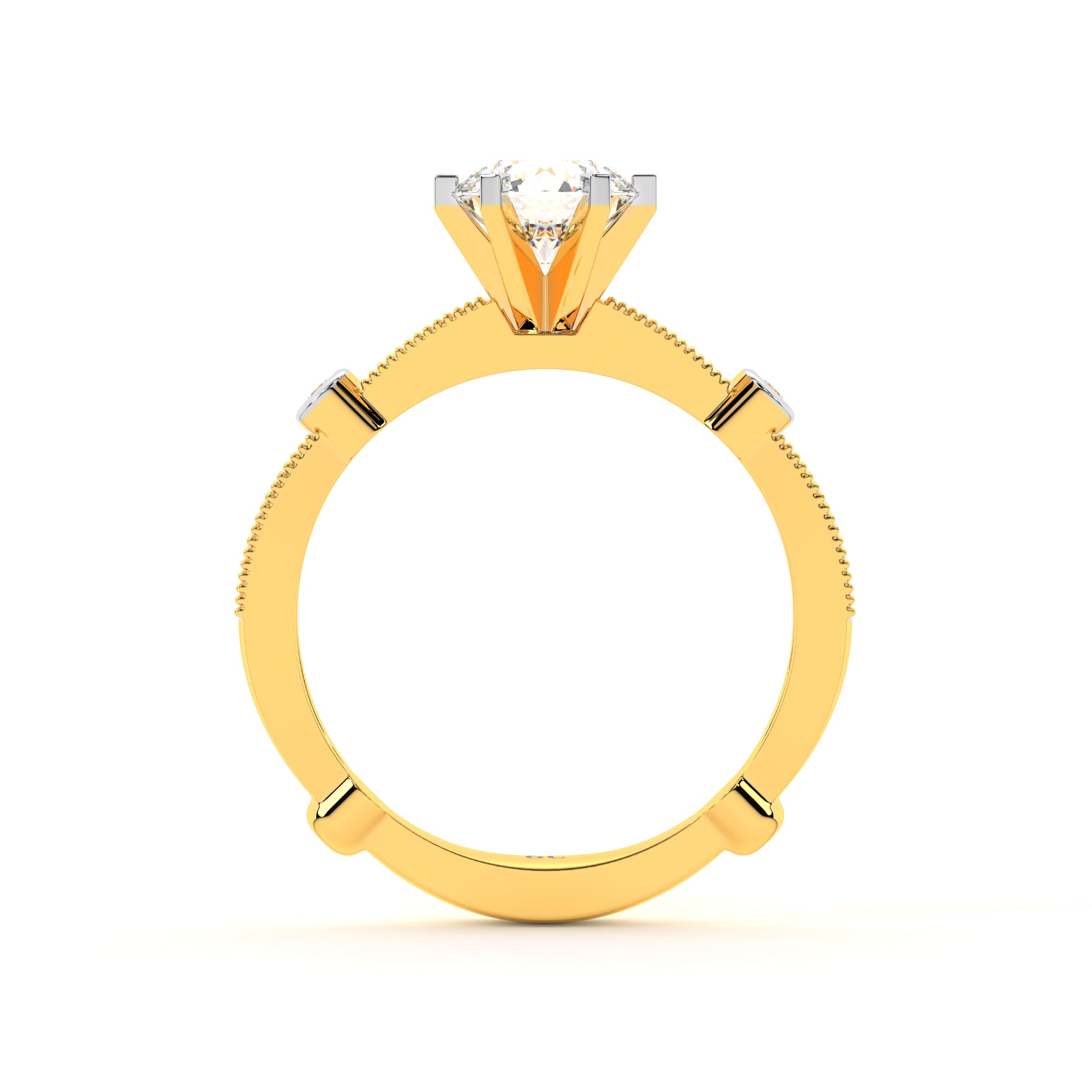 Timeless Crowned Diamond Ring