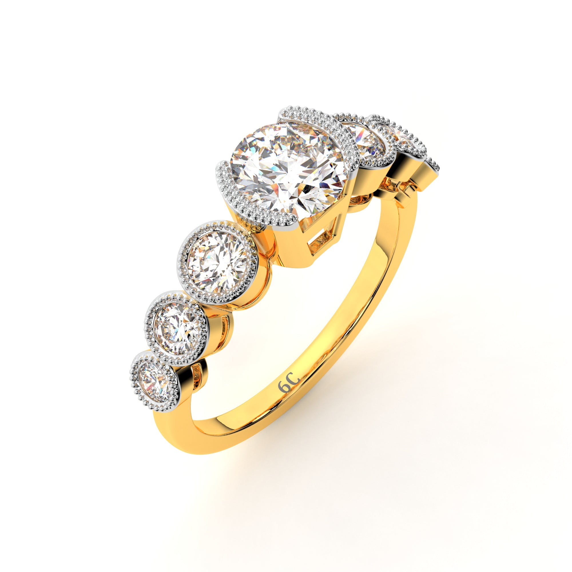 Lucky Seven Diamond Cluster Ring