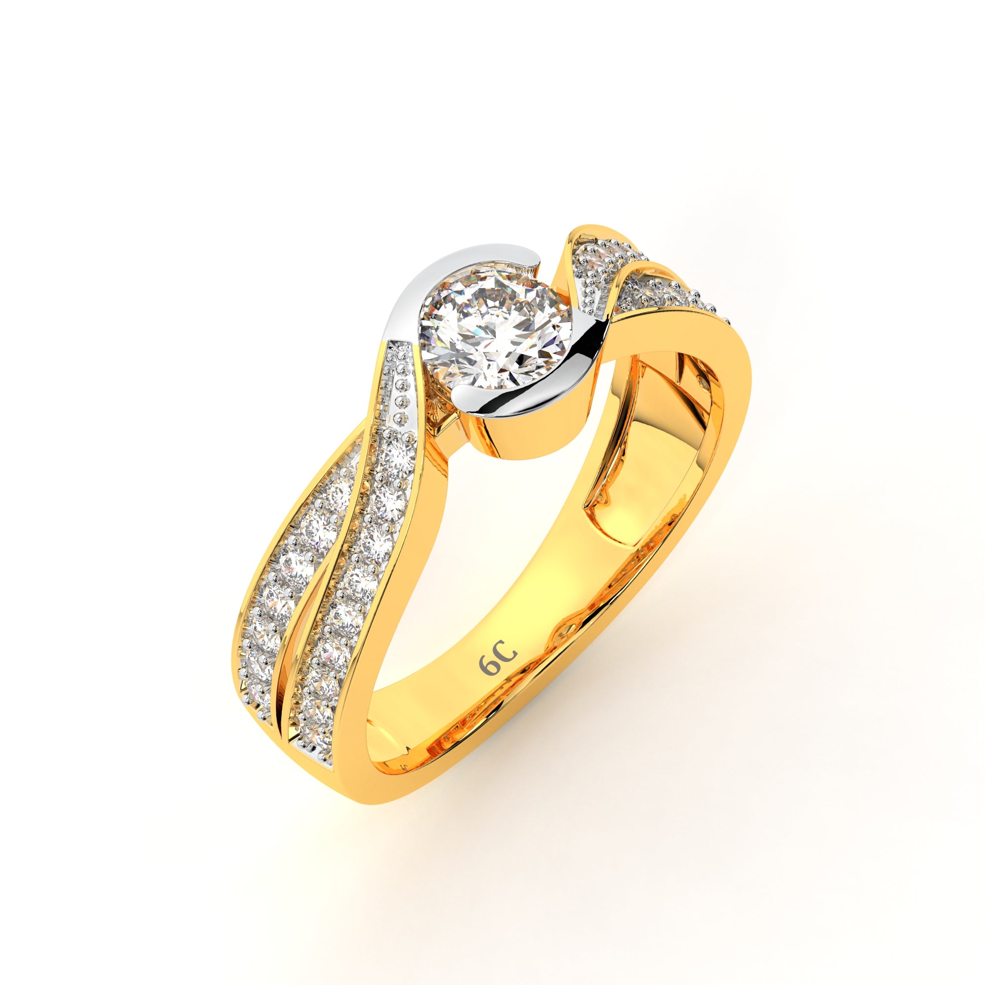 Sun-Kissed Diamond Ring