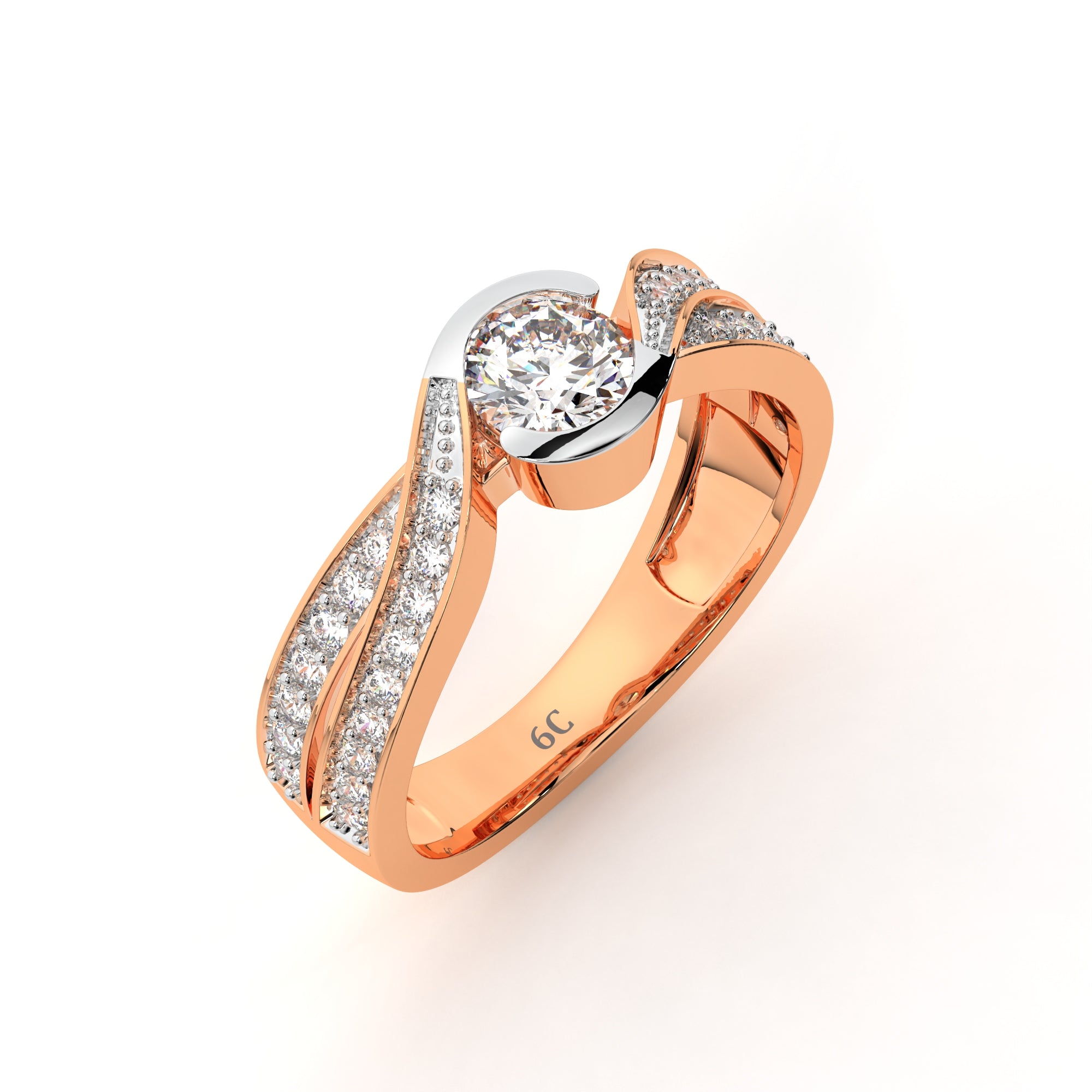 Sun-Kissed Diamond Ring