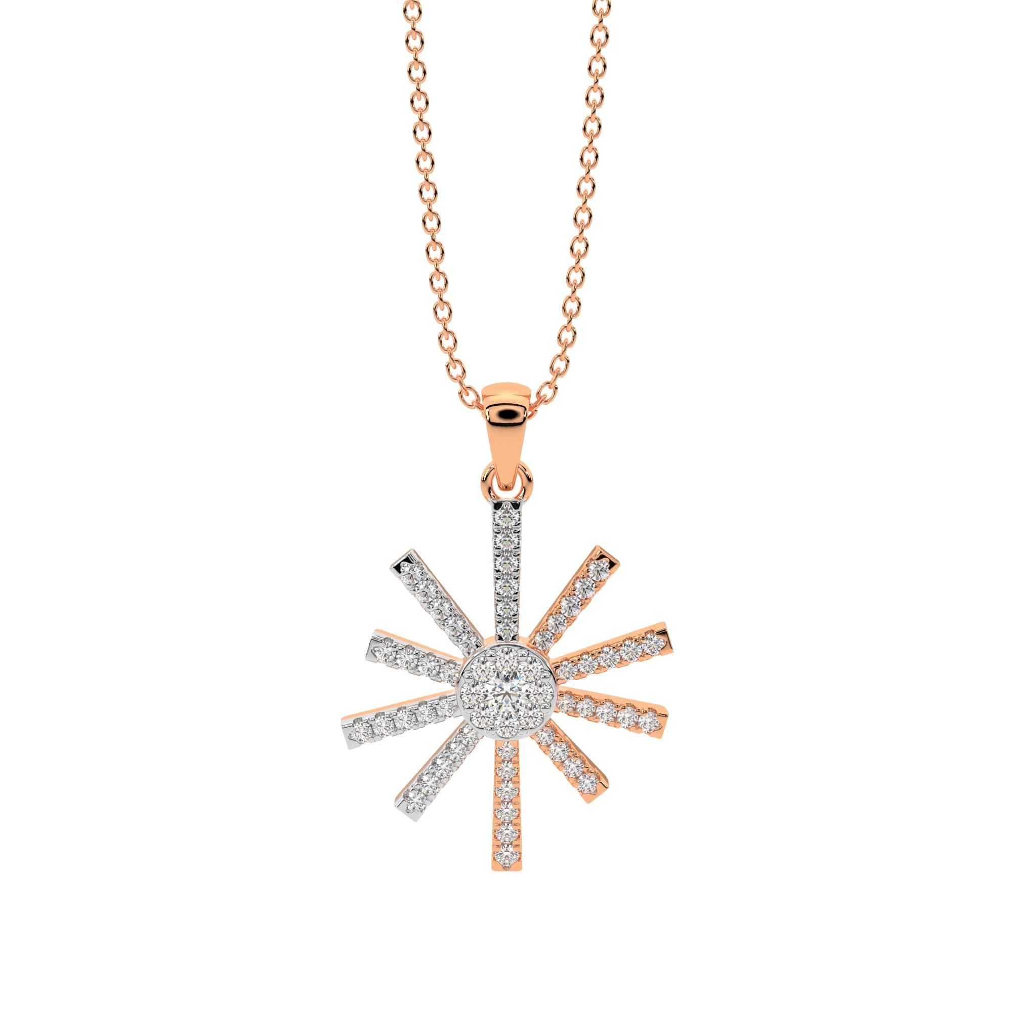 Sunlit Radiance Diamond Pendant