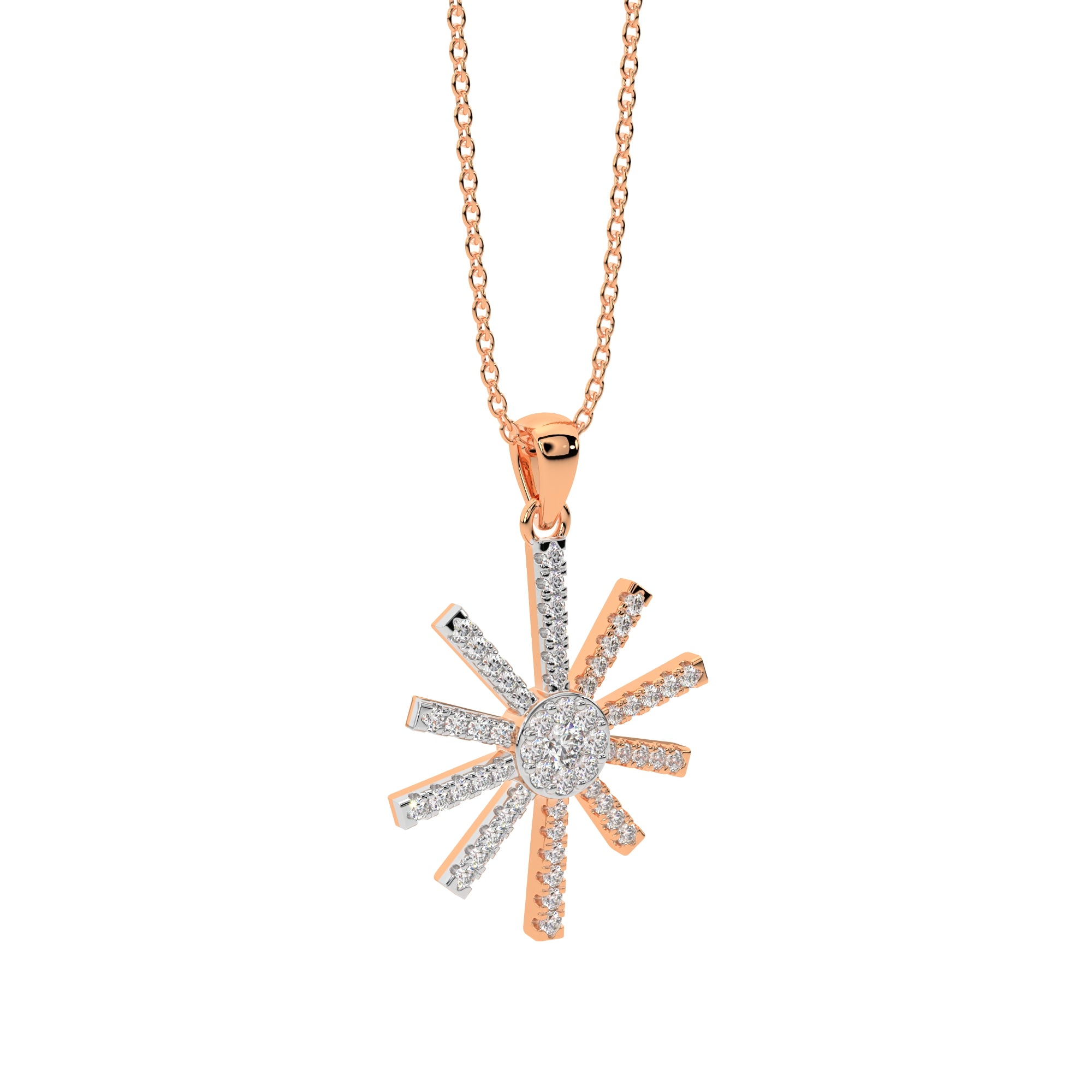 Sunlit Radiance Diamond Pendant