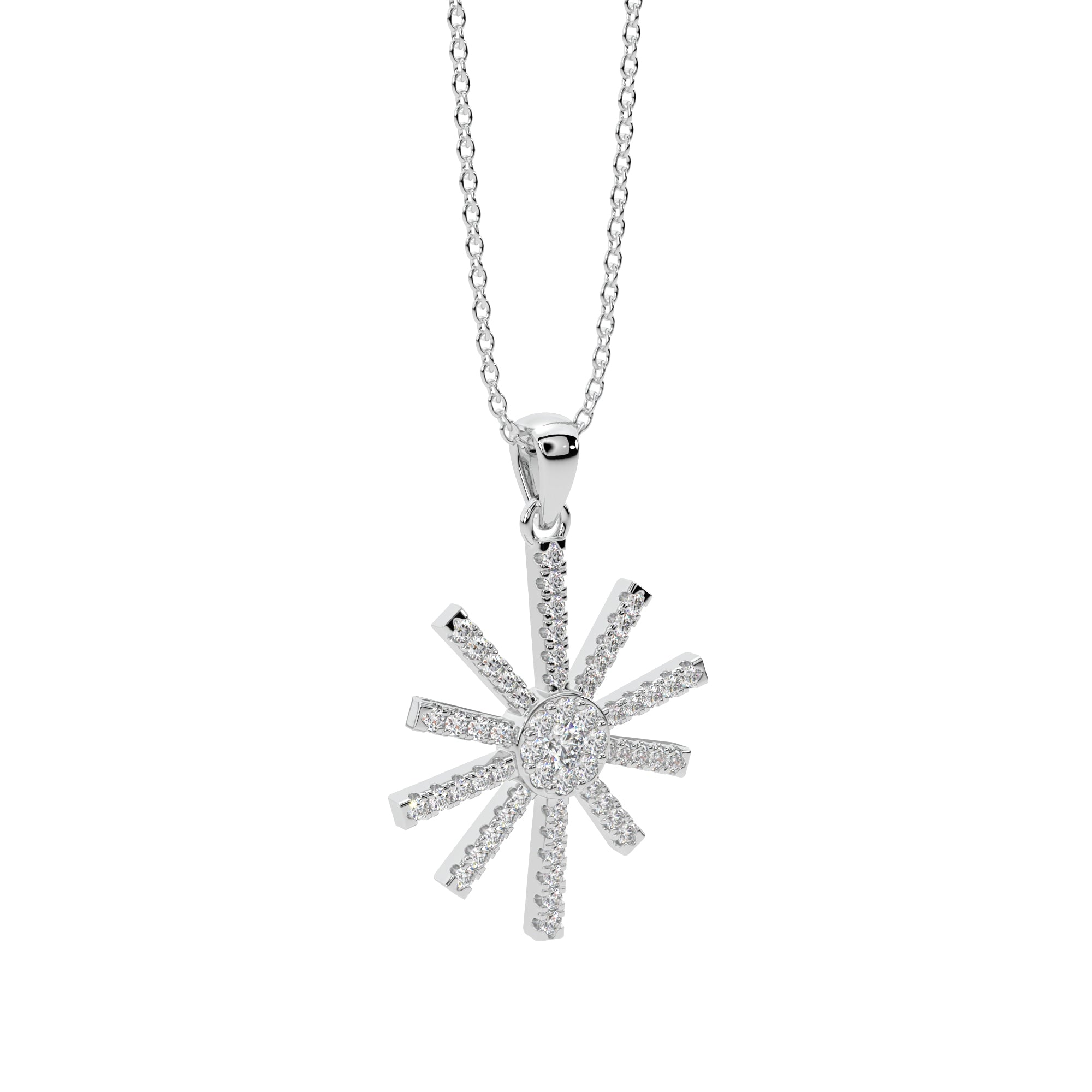 Sunlit Radiance Diamond Pendant