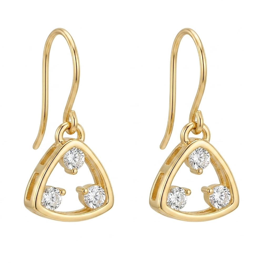 The6C Trinity Open-Frame Geometric Drop Earrings