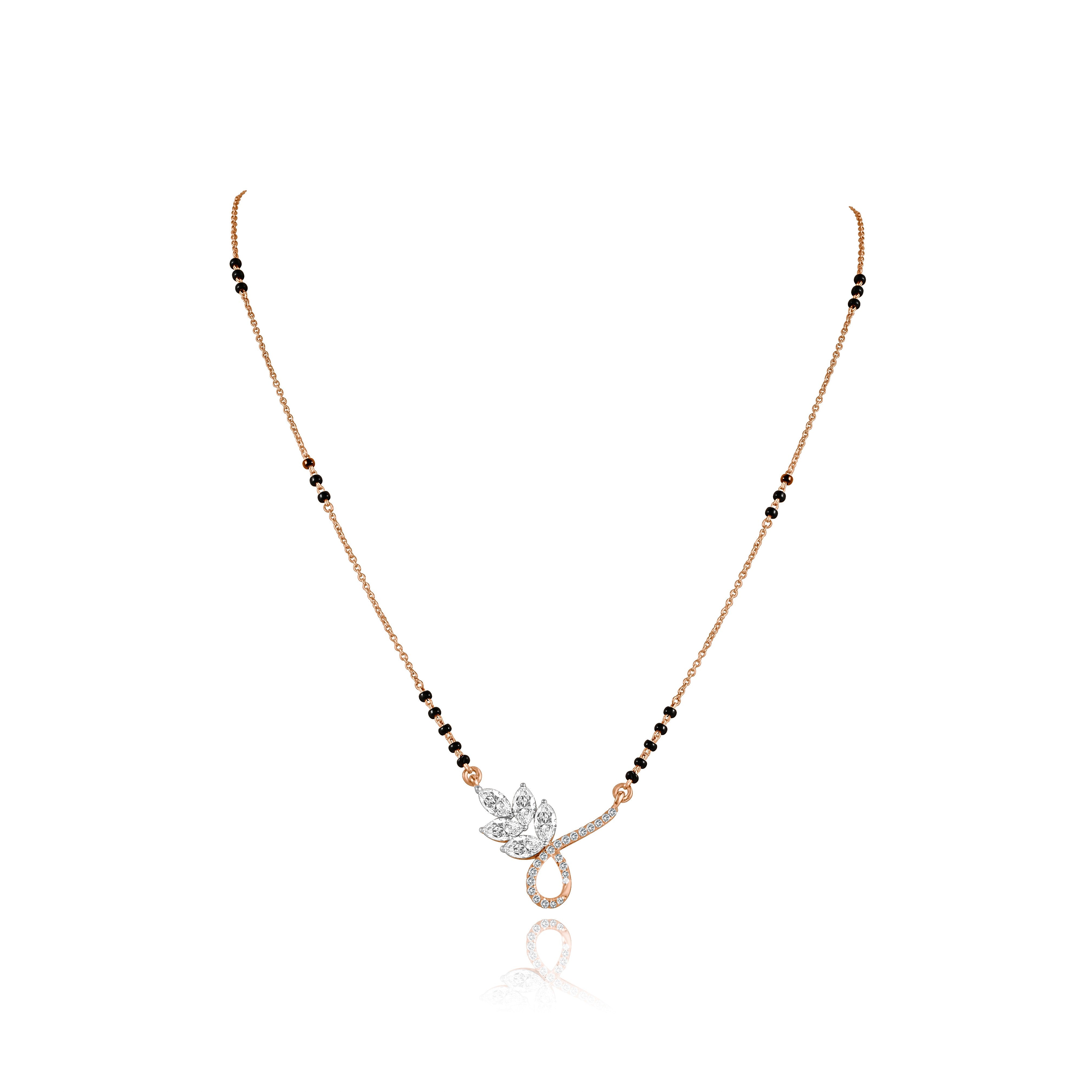 Necklace with a decorative lab grown pendant