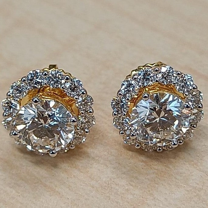 Eternal Glow Lab-Grown Diamond Earrings (Yellow Gold)