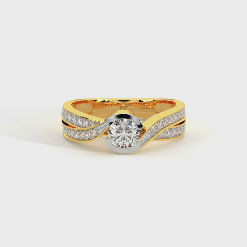 Lab Grown Sun-Kissed Diamond Ring